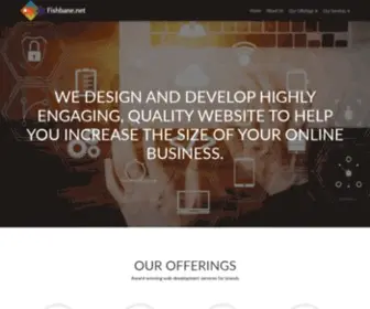 Fishbane.net(Award winning web development services for brands) Screenshot