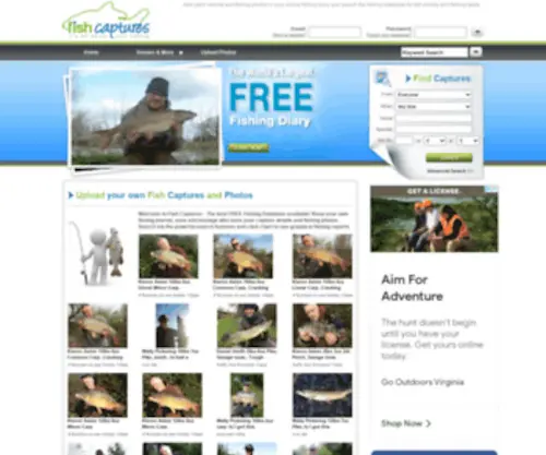 Fishcaptures.com(Fish Captures) Screenshot