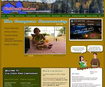 Fishcreekpond.com(Fish Creek Pond Campground in Upstate NY) Screenshot