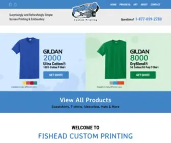 Fishead.net(Fishead Custom Printing) Screenshot