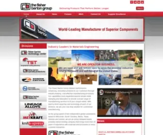 Fisher-Barton.com(Industry Leaders in Materials Engineering) Screenshot