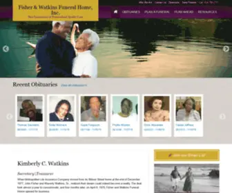 Fisherandwatkinsfuneralhome.com(Fisher & Watkins Funeral Home) Screenshot