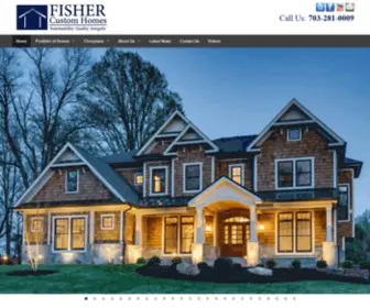 Fishercustomhomesva.com(Northern Virginia Custom Home Builder) Screenshot