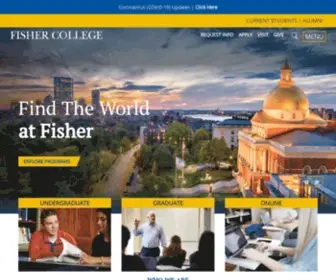 Fisher.edu(Fisher College) Screenshot