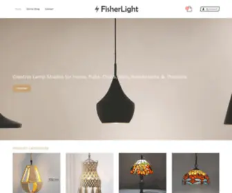 Fisherlight.com(Creative Lamp Shades for Home) Screenshot