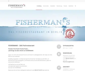 Fishermans-Berlin.de(Das Fischrestaurant in Berlin am Tegeler See) Screenshot