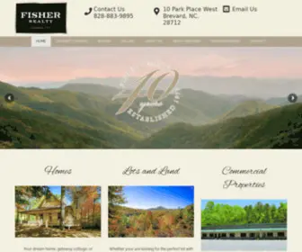 Fisherrealtync.com(Brevard NC Real Estate) Screenshot