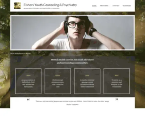 Fishersyouthcounseling.org(Home) Screenshot