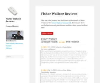 Fisherwallacereviews.com(The Fisher Wallace Stimulator®) Screenshot