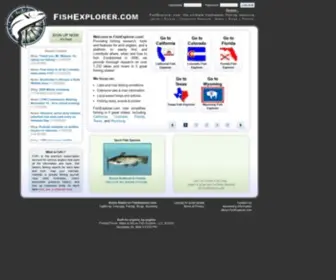 Fishexplorer.com(Fishing Lakes & Rivers by) Screenshot
