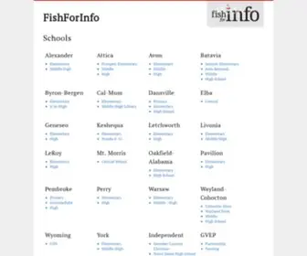 Fishforinfo.org(Schools) Screenshot
