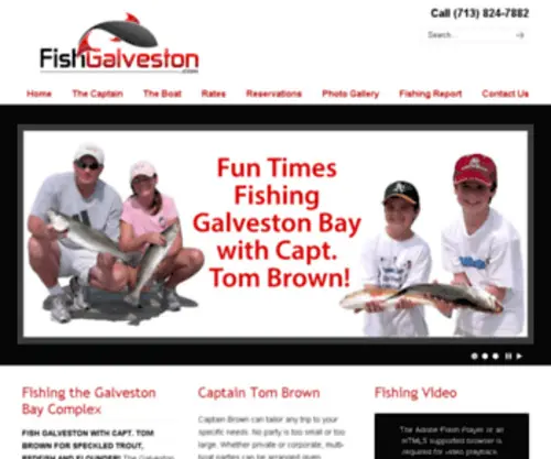 Fishgalveston.com(Galveston Bay Fishing) Screenshot