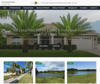 Fishhawkrealty.com(Homes for Sale Real Estate Services in FishHawk Ranch) Screenshot