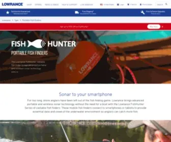 Fishhunter.com(Portable and Castable Fish Finders) Screenshot