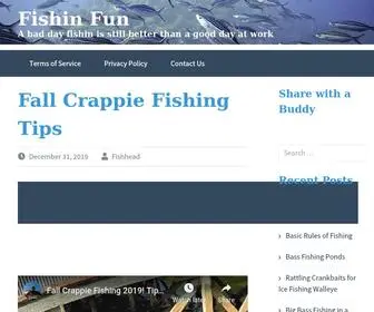 Fishinfun.net(A bad day fishin is still better than a good day at work) Screenshot