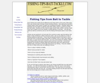 Fishing-Tips-Bait-Tackle.com(Fishing Tips) Screenshot