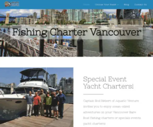 Fishingchartervancouver.com(Vancouver Fishing Charters and Salmon Fishing) Screenshot
