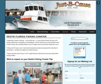 Fishingjustbcause.com(Destin Florida Fishing Charters) Screenshot