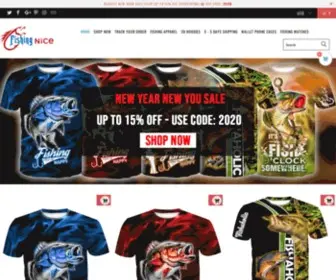 Fishingnice.com(Fishing Nice the best place angler for fishing shirts and hoodies) Screenshot