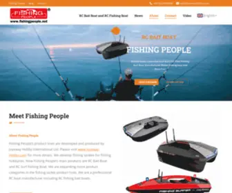 Fishingpeople.net(Bait Boat Manufacturers) Screenshot