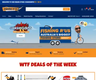 Fishingrus.com.au(Australia's GREATEST FISHING STORE) Screenshot