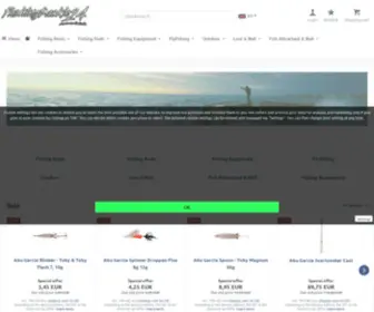 Fishingtackle24.com(Angelbedarf Angelruten Angelbekleidung Angelzubehör Kunstköder Angeltaschen Angelzelt Angelschnur) Screenshot