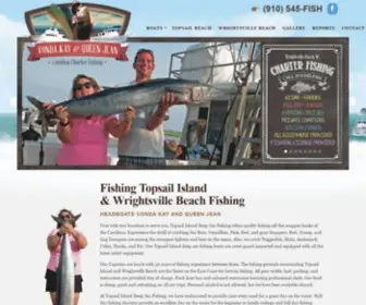 Fishingtopsailisland.com(Fishing Topsial Island and Wrightsville Beach Fishing) Screenshot