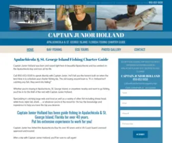 Fishingwithholland.com(Apalachicola Bay Fishing & St) Screenshot