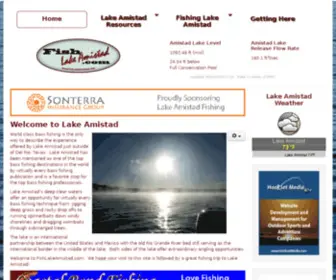 Fishlakeamistad.com(The Authority on Lake Amistad) Screenshot