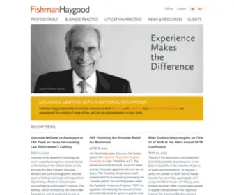 Fishmanhaygood.com(Louisiana Lawyers with a National Reputation) Screenshot