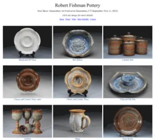 Fishmanpottery.com(Robert Fishman Pottery) Screenshot