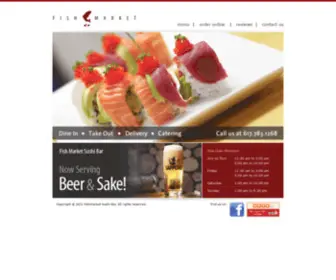 Fishmarketsushibar.com(Fish Market Sushi Bar) Screenshot