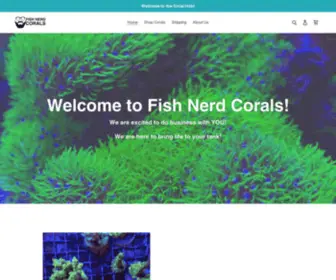 Fishnerdcorals.com(Fish Nerd Corals) Screenshot