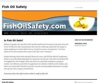 Fishoilsafety.com(Fish Oil Safety) Screenshot