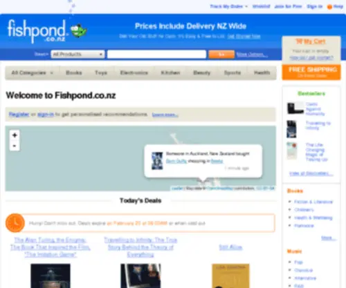 Fishpond.co.za(Shop Online with Delivery included on 10 million Books) Screenshot