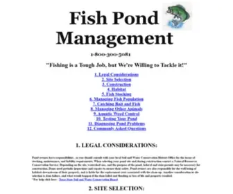 Fishpondmanagement.com(Fishpondmanagement) Screenshot