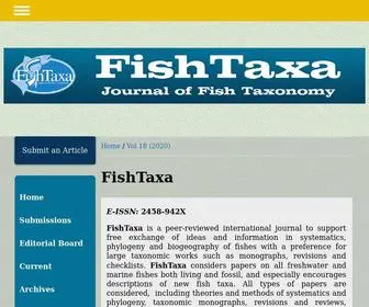 Fishtaxa.com(Fish Taxa) Screenshot