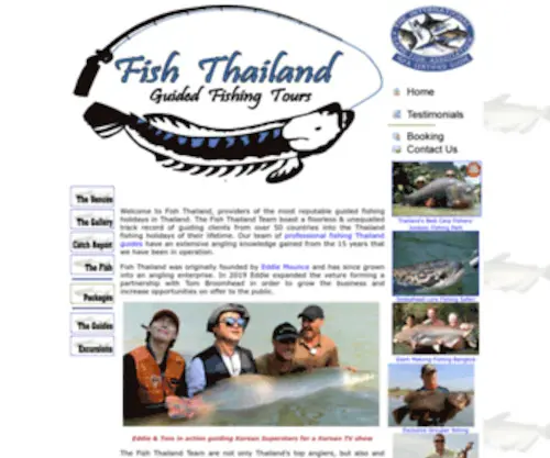 Fishthailand.co.uk(Fishing Thailand Guided Fishing Holidays in Thailand) Screenshot
