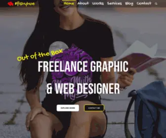 Fishyhue.com(Freelance Graphic Designer) Screenshot