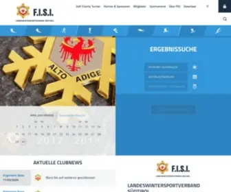 Fisi.bz.it(FISI Südtirol) Screenshot