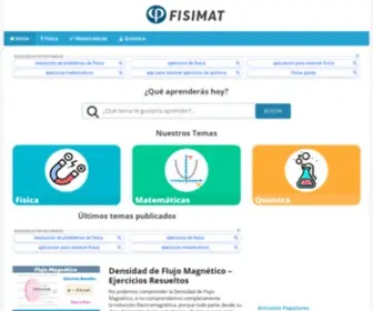 Fisimat.com.mx(Blog de Física y Matemáticas) Screenshot