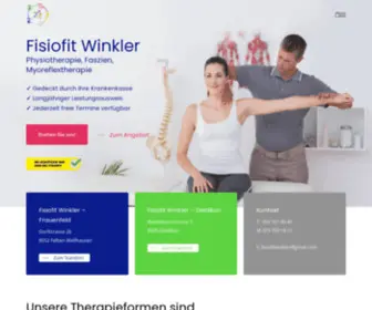 Fisiofit-Winkler.ch(Physiotherapie in Frauenfeld und Dietlikon) Screenshot