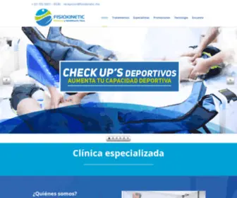 Fisiokinetic.mx(Clínica de Rehabilitación Física y Osteopatía en la Ciudad de México) Screenshot