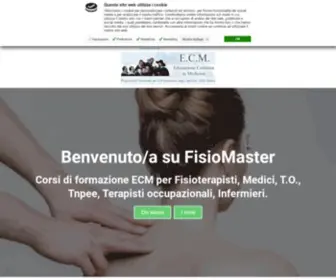 Fisiomaster.it(Corsi ECM per Fisioterapisti) Screenshot