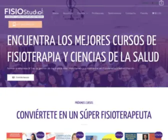 Fisiostudioperu.com(Los Mejores Cursos de Fisioterapia en Perú) Screenshot