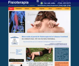 Fisioterapia.mx(Clínica Especializada en la Columna Vertebral en Acapulco) Screenshot