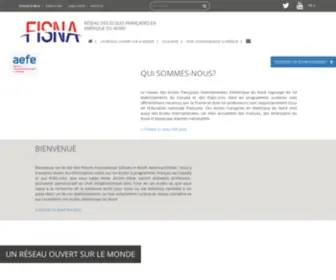 Fisna.org(Ecoles françaises internationales en Amérique du Nord) Screenshot
