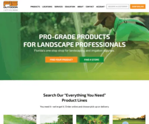 Fisoutdoor.com(Lawn Irrigation & Landscaping Supplier) Screenshot