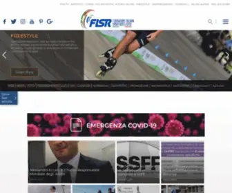 Fisr.it(Il sito ufficiale della Federazione Italiana Sport Rotellistici) Screenshot