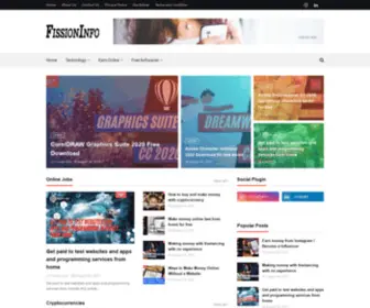 Fissioninfo.com(How to make money online) Screenshot